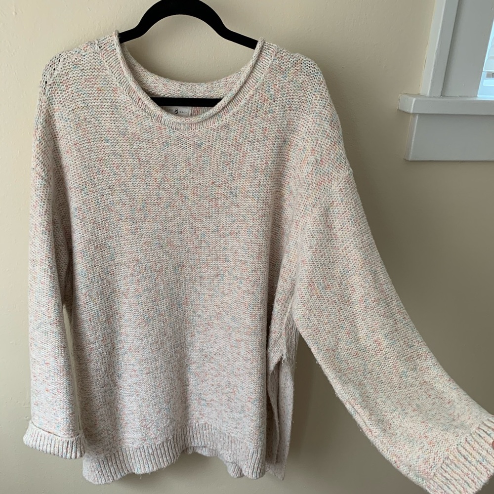 Lou & Grey Confetti Tunic Sweater - White